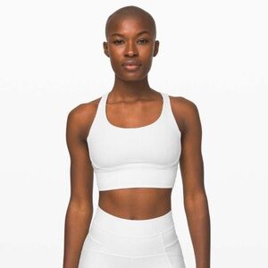Lululemon Energy Bra *Long Line Texture White